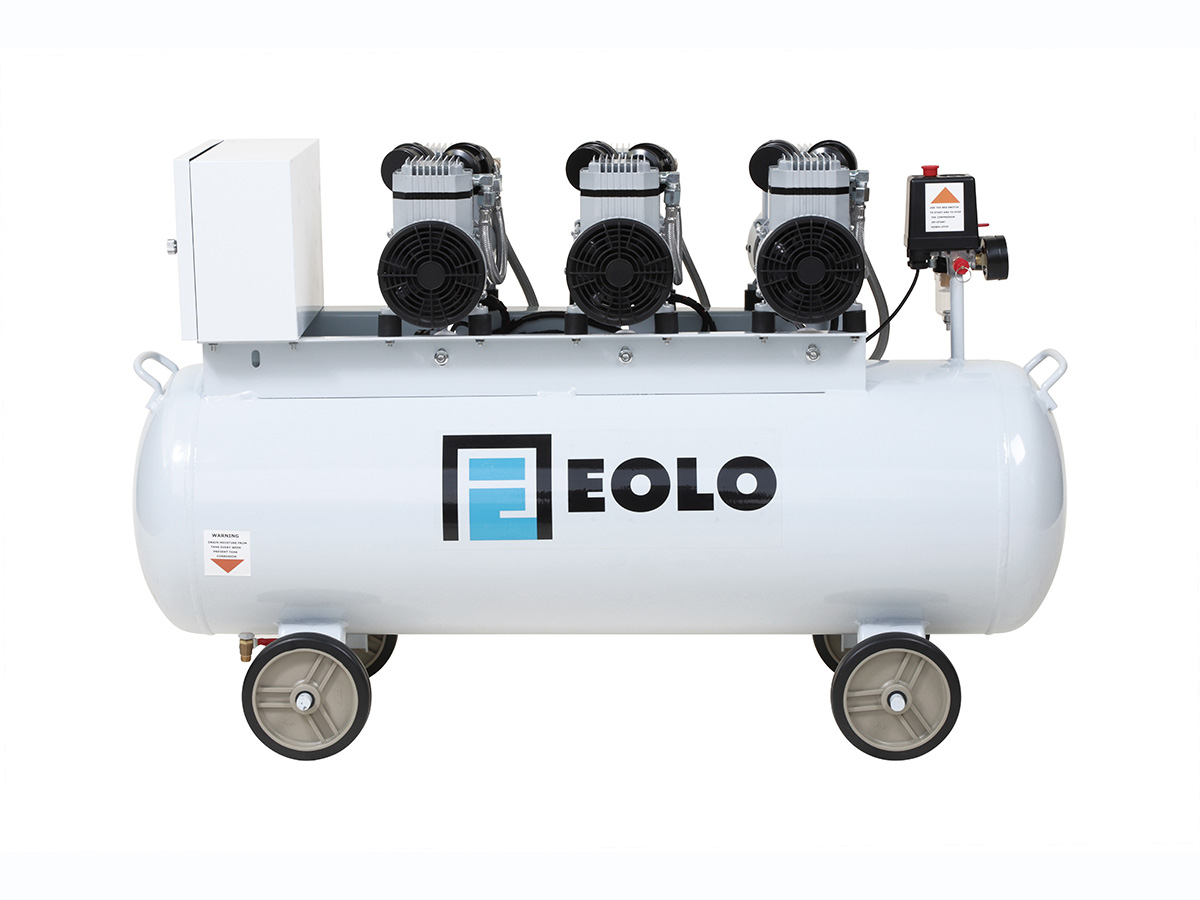 Tecmedent 100 lts compresor 1