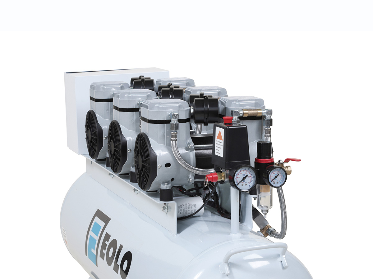 Tecmedent 100 lts compresor 2