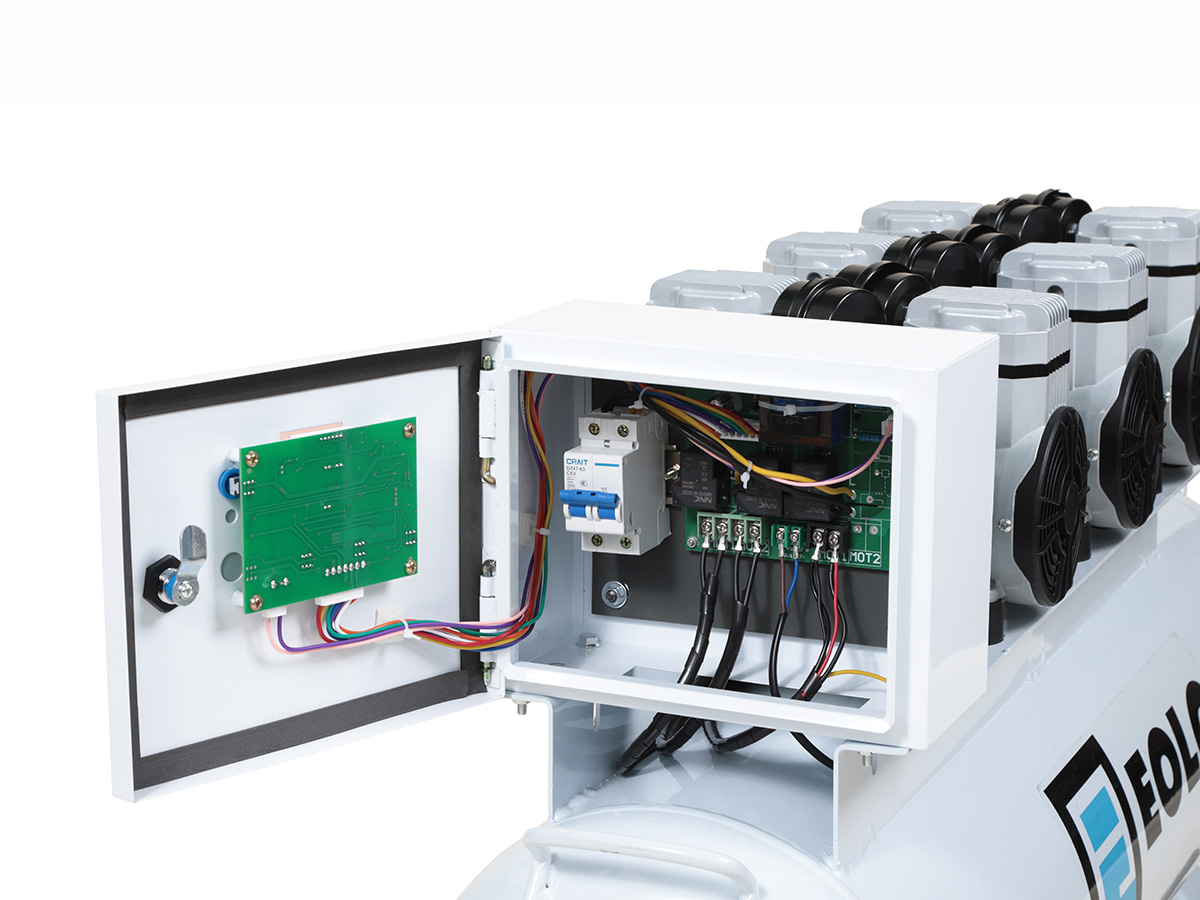 Tecmedent 100 lts compresor 4