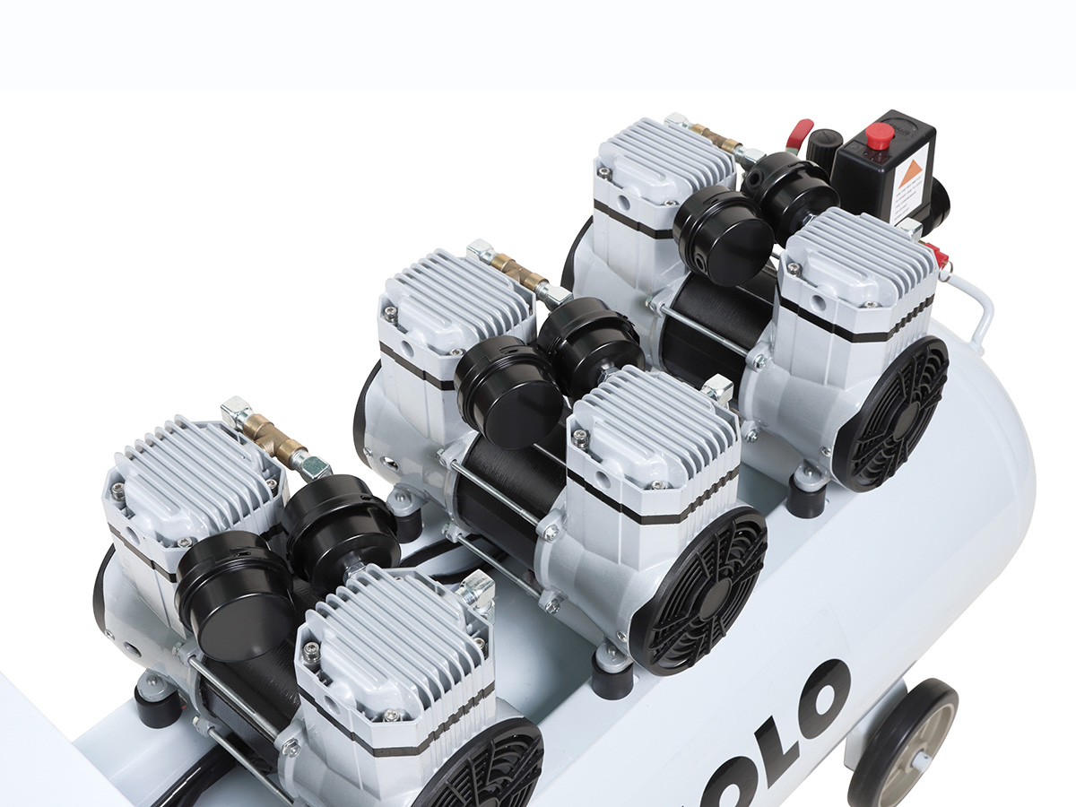 Tecmedent 100 lts compresor 5