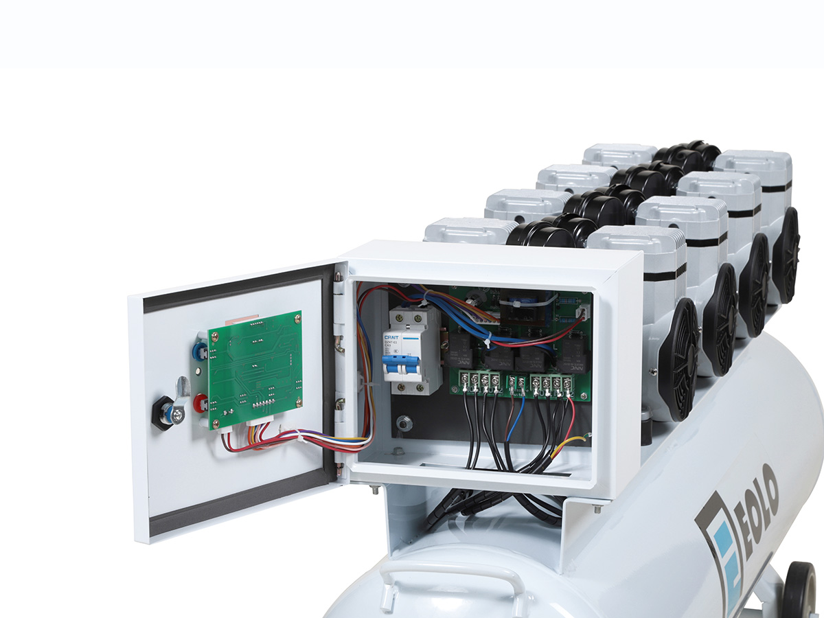 tecmedent compresor 120 lts 4